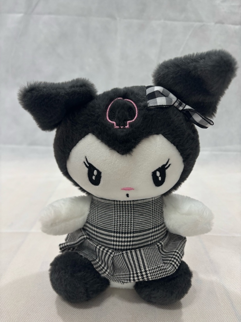Sanrio Kuromi Plush in Black, White & Pink Accents